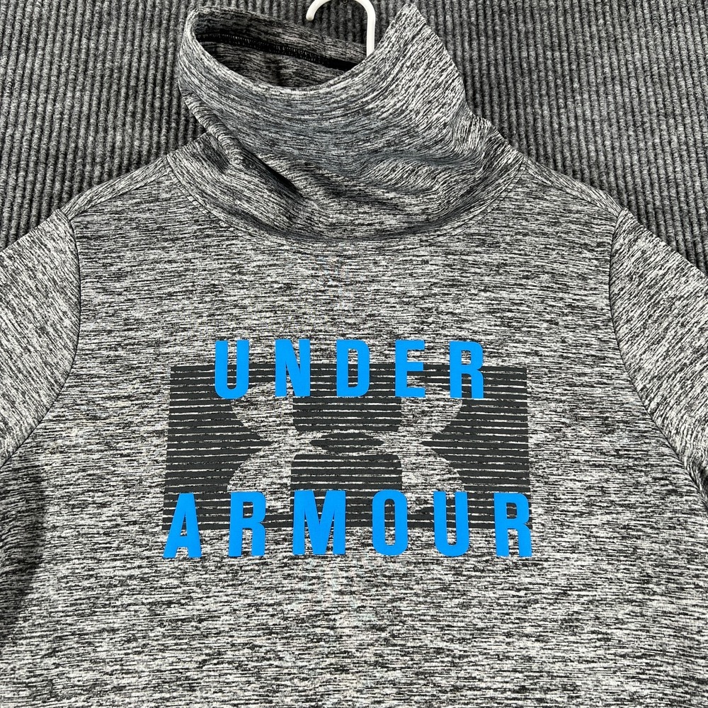 Under Armour Sweatshirt Womens Medium Gray Long Sleeve Loose Fit Cold Gear